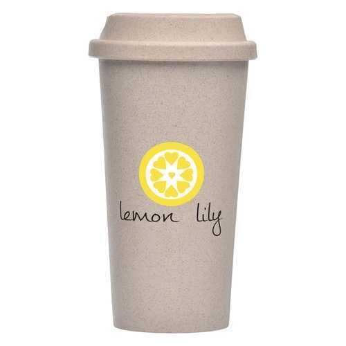 Lemon Lily 16oz Travel Tumbler